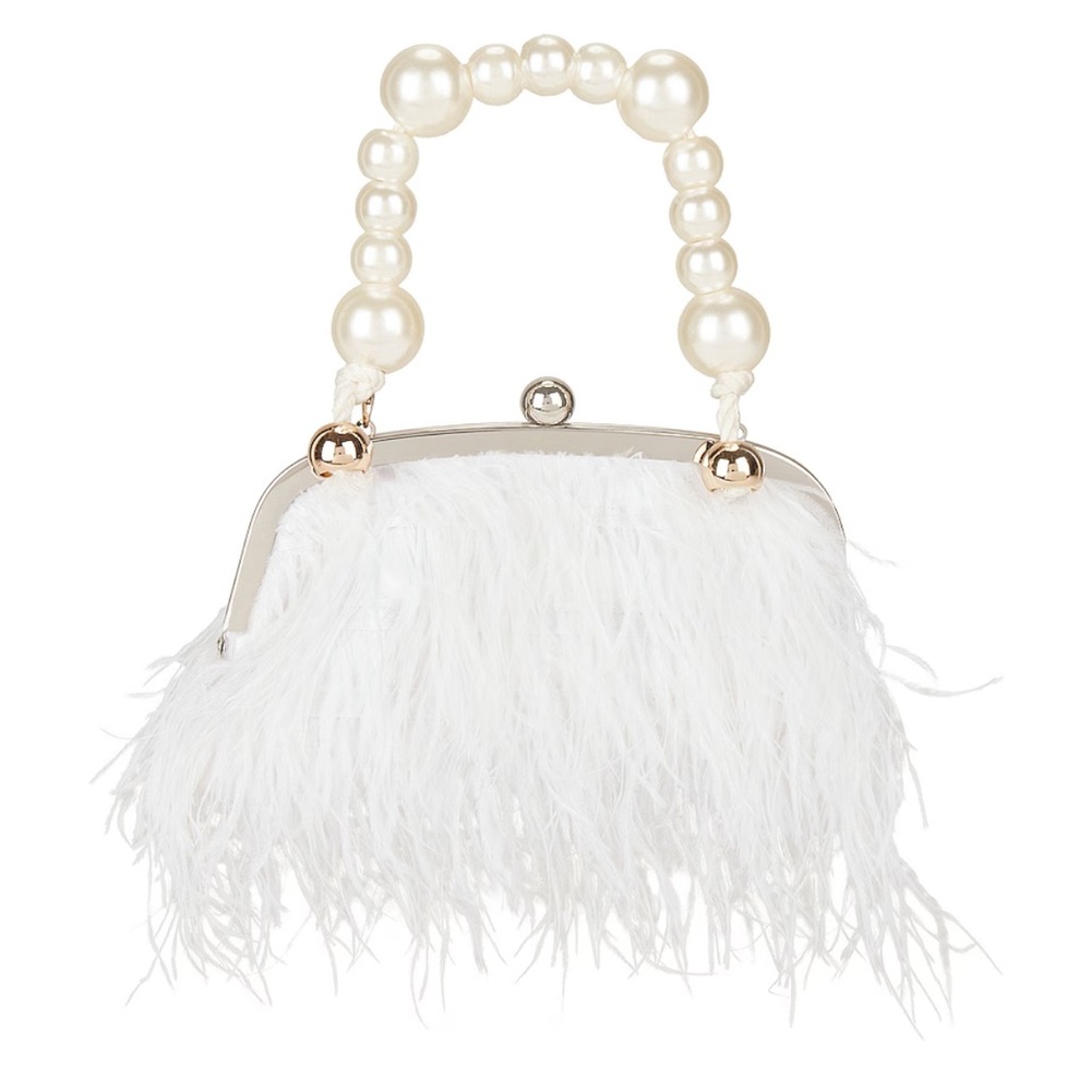 Roaring 20’s White Feather Bag